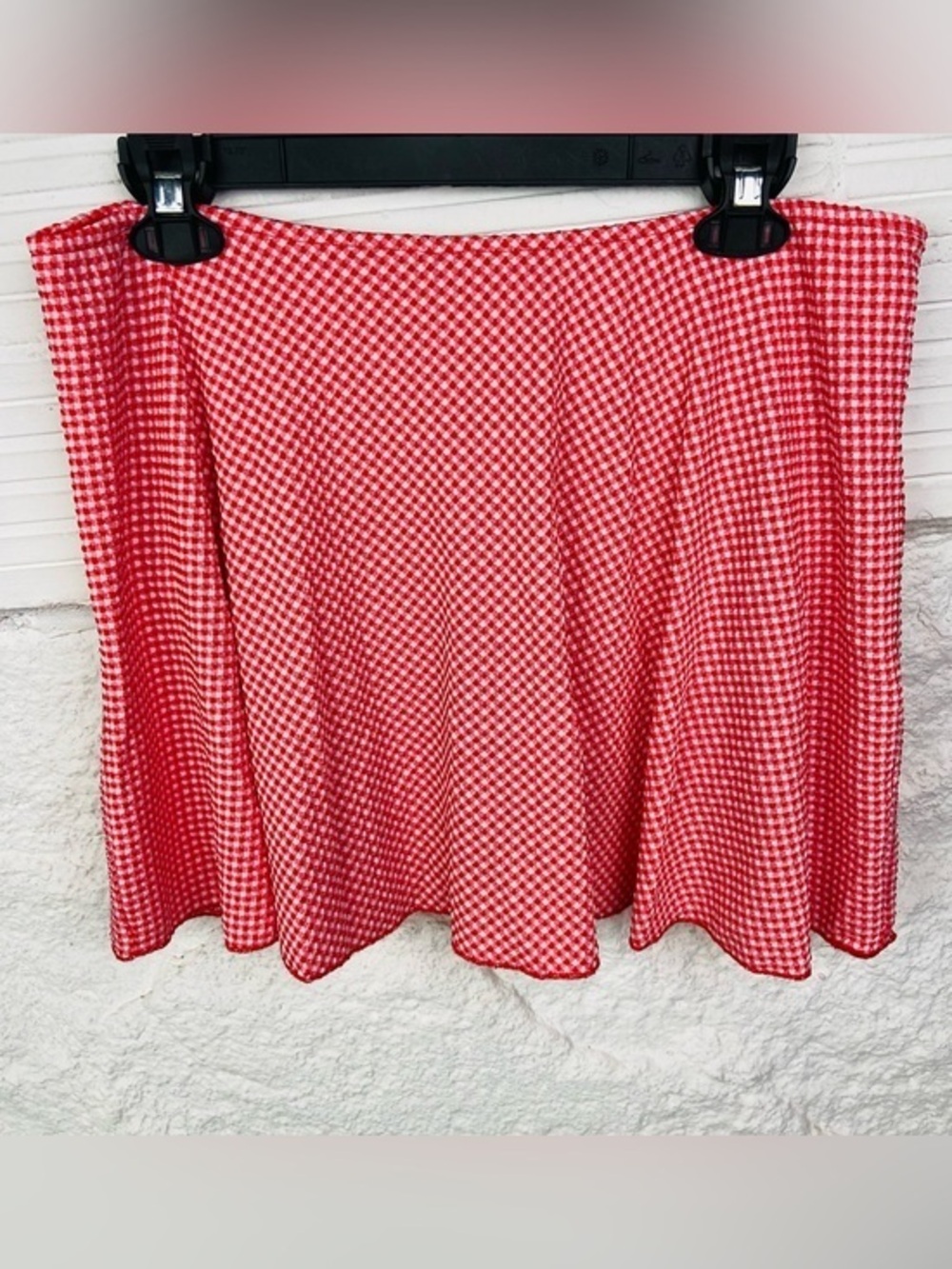 NWOT wild fable Red Gingham plaid stretch Skort size large
